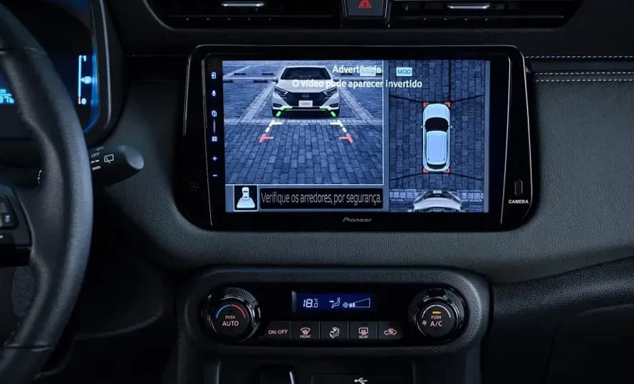 Visão 360° inteligente e detector de objetos em movimento (AVM+MOD)